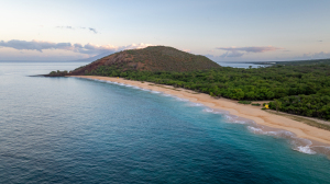 Aerial View of entire Big Beach in Maui