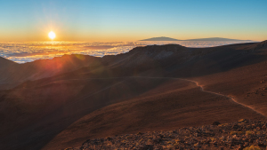Haleakala Tours Maui Sunrise over Sliding Sands trail