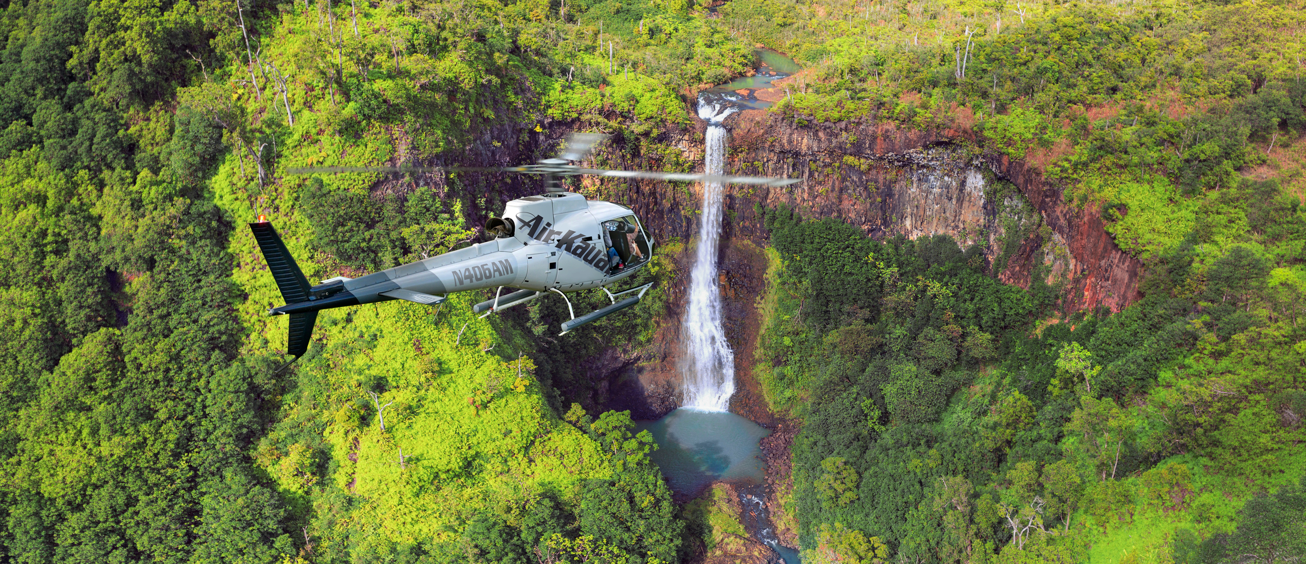 Air Kauai waterfall helicopter tour