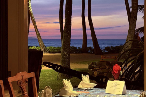 romantic dinner restaurant maui view of water at mamas fish house