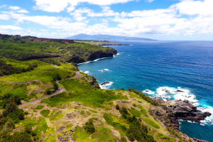 West Maui helicopter view of coastline
